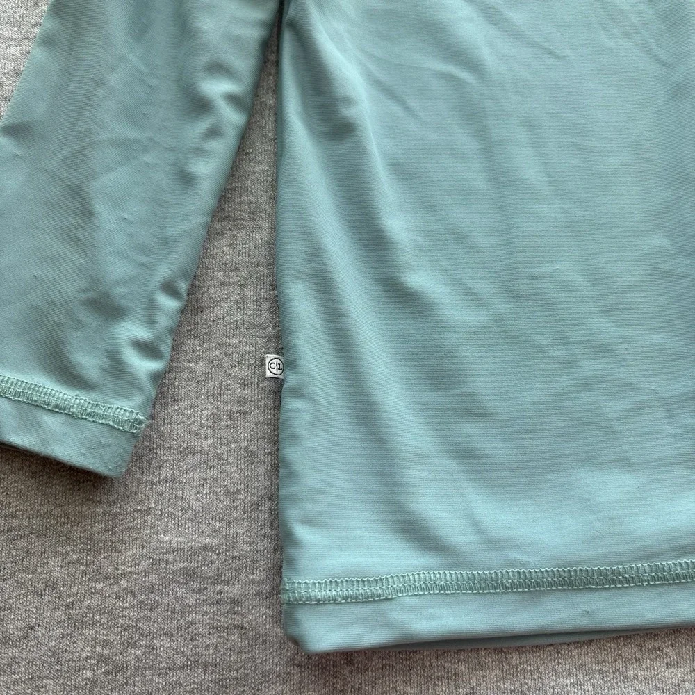 Caden Lane Long Sleeve Swim Rash Guard Top Green 18-24M Excellent